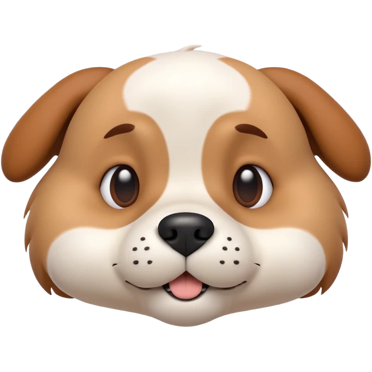 A highly detailed 3D render of a stylized cartoon dog character, resembling the 'Chill Guy' meme. emoji