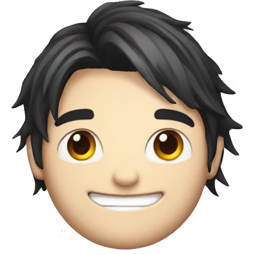 The face of Gerard Way smiling emoji