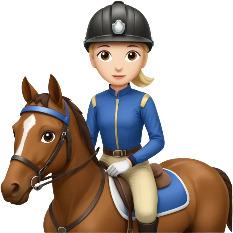  horse. jockey girl emoji