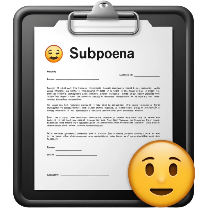 Go get a fucking subpoena emoji