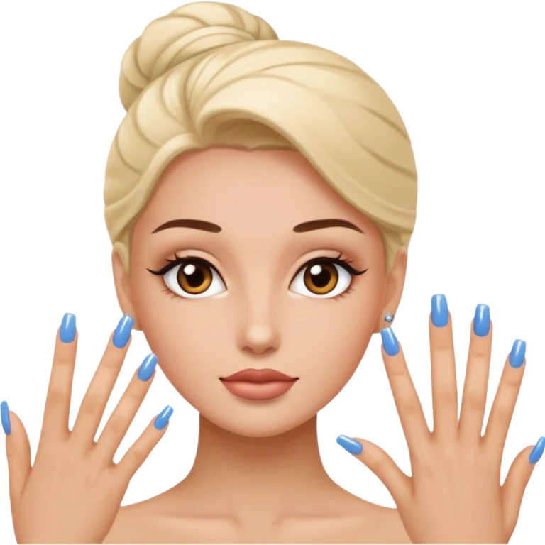 Emoji uñas acrilicas elegantes emoji