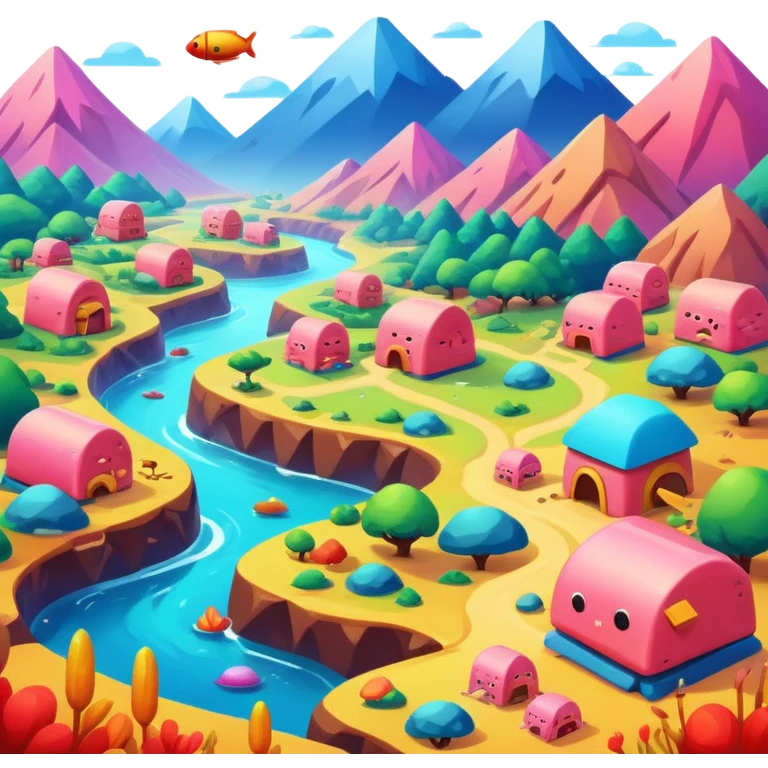 spam land magical landscape emoji