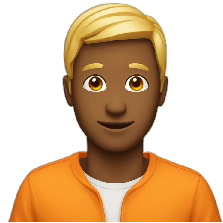 Orange man emoji