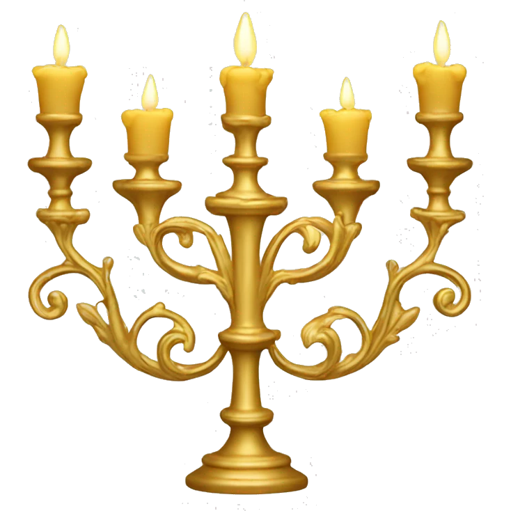 gold ornate candelabra  emoji