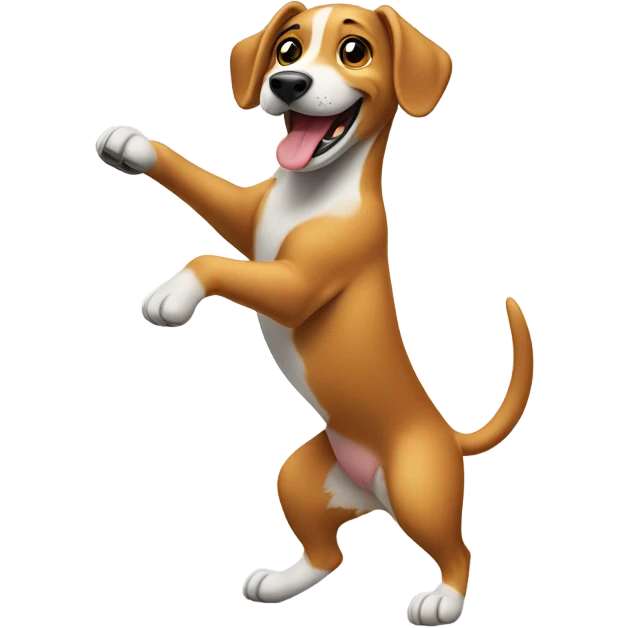 A dog dancing  emoji