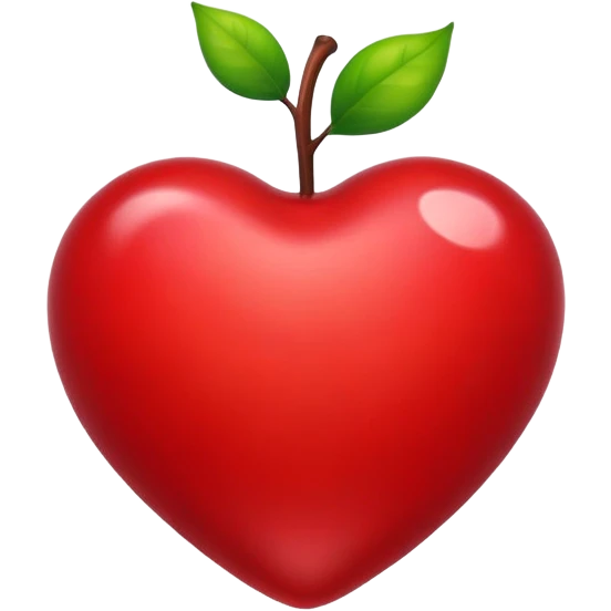 poison apple heart emoji