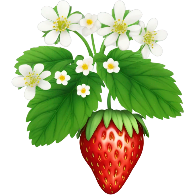 Strawberry plant emoji