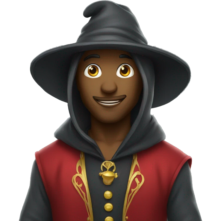 magician with hoodie emoji