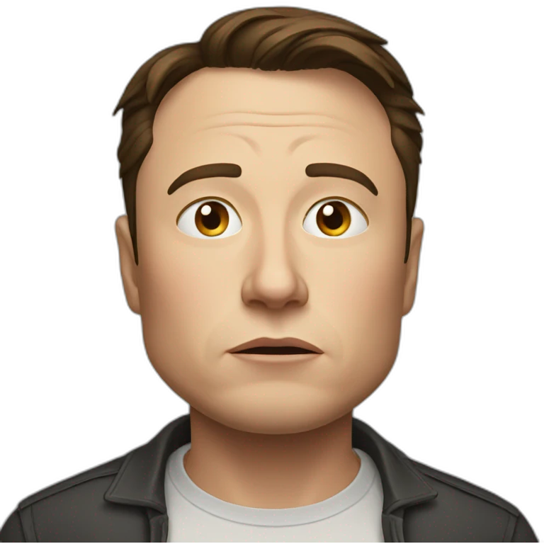 Elon Musk sad emoji