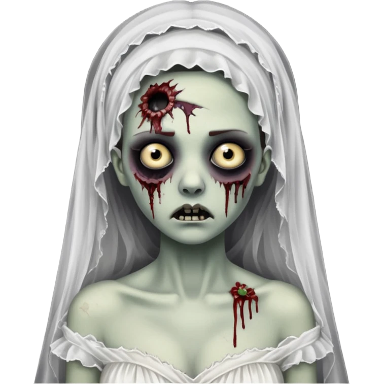 Zombie bride emoji