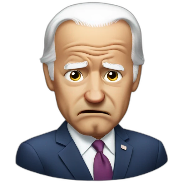 Joe biden very angry and sad emoji