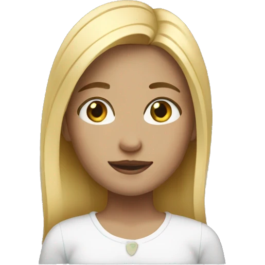 girl with the blonde haired  emoji