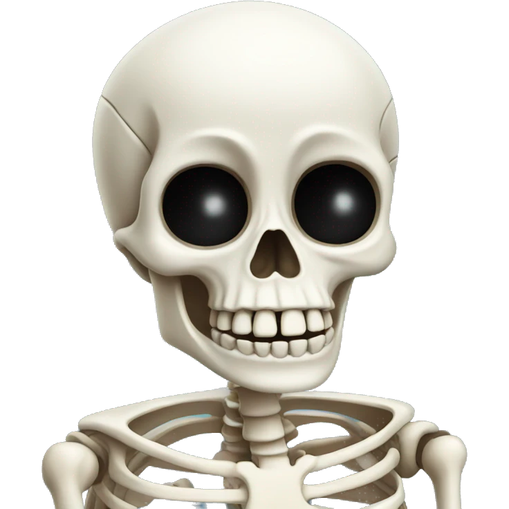 shocked skeleton emoji
