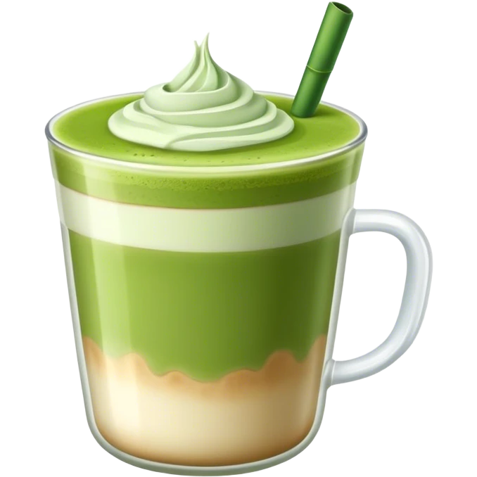 matcha latte in cup emoji
