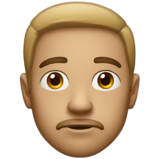 thousand yard stare face emoji
