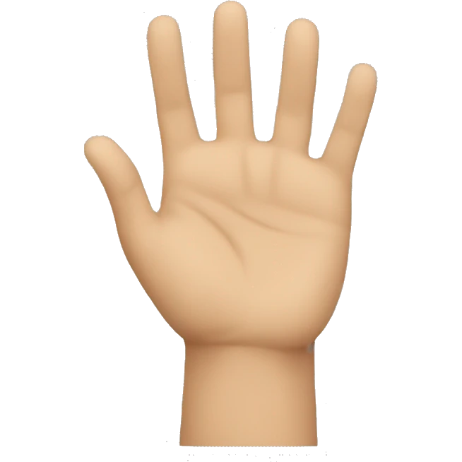 A man who is showing his hand towards the top emoji
