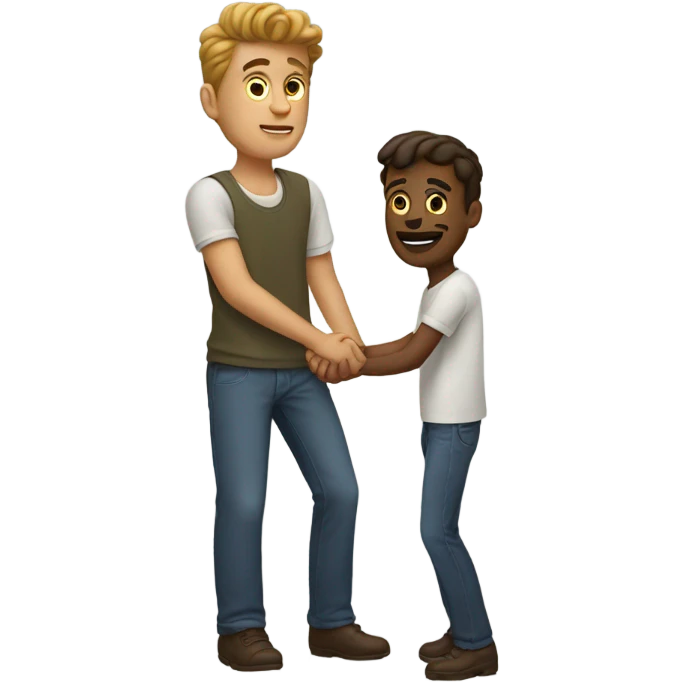 guy holding guy hans emoji