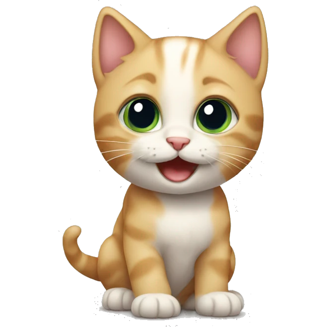 Kitten playing  emoji