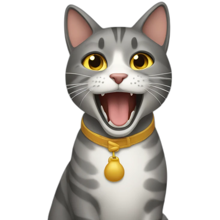 Gato cantando emoji