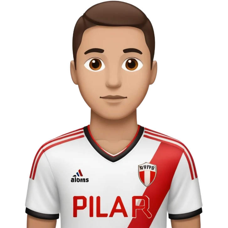 🤷🏻‍♂️ con la camiseta de River Plate emoji