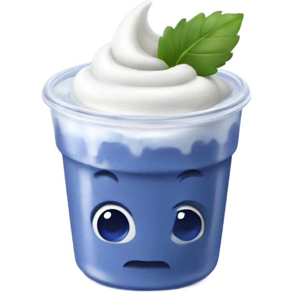 blueberry yogurt emoji