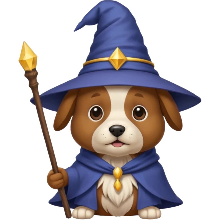 Dog wizard emoji