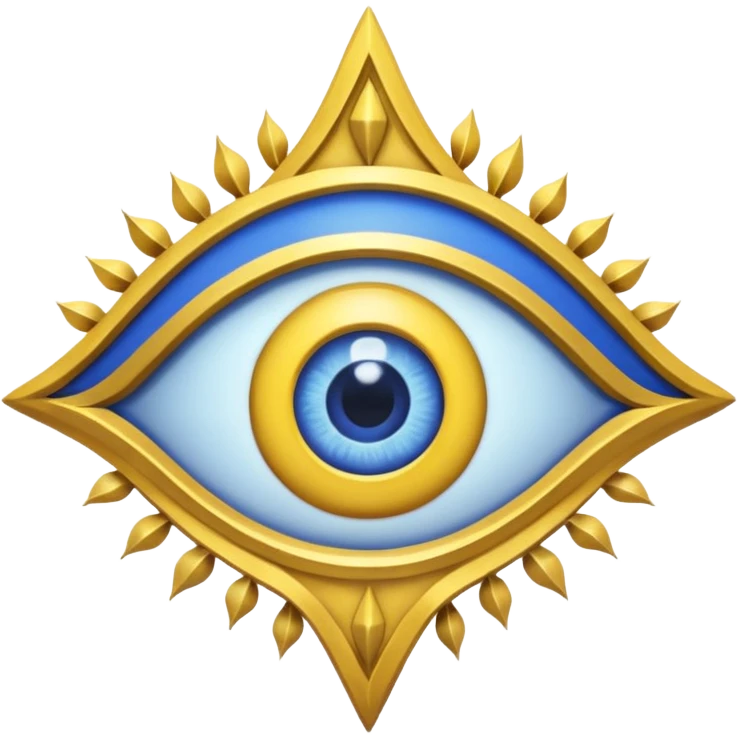 Wiz 101 casting sigil blue and yellow myth eye inspired school emoji