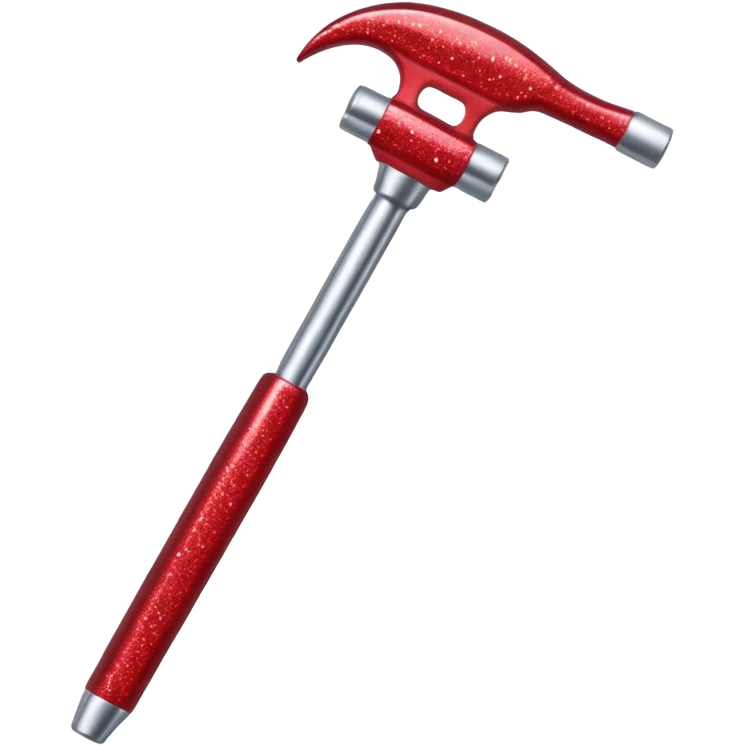 red glitter tool emoji