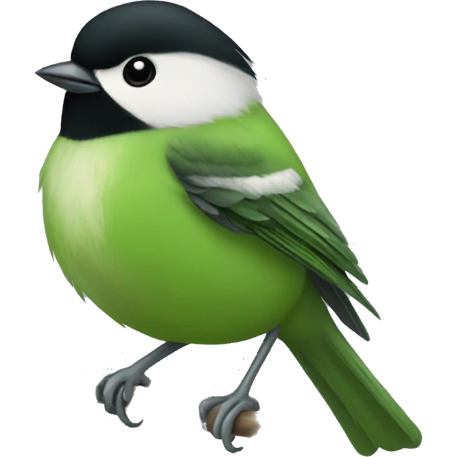 Green chickadee  emoji