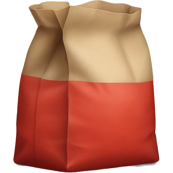 red delivery bag emoji