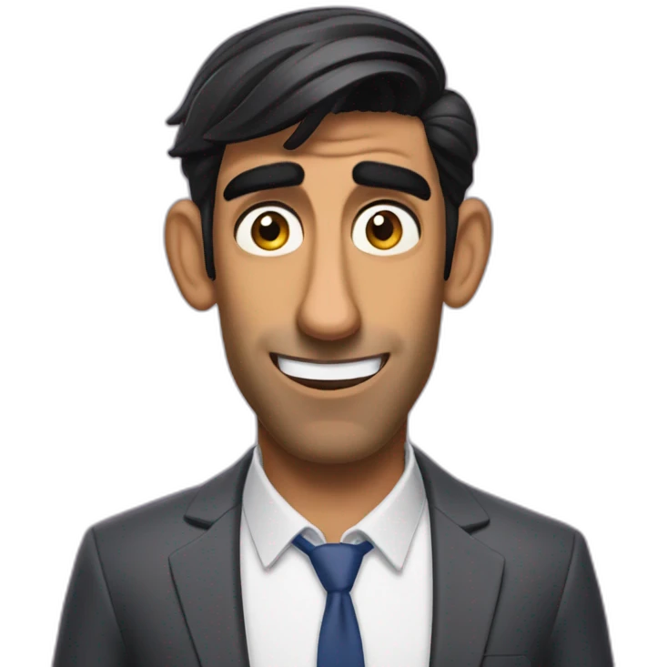 Rishi Sunak flushed away emoji
