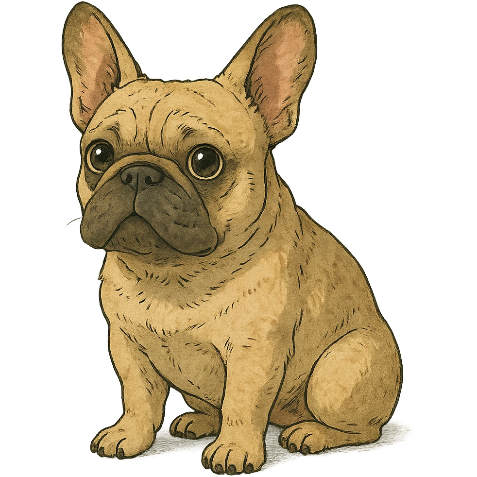 French bulldog emoji