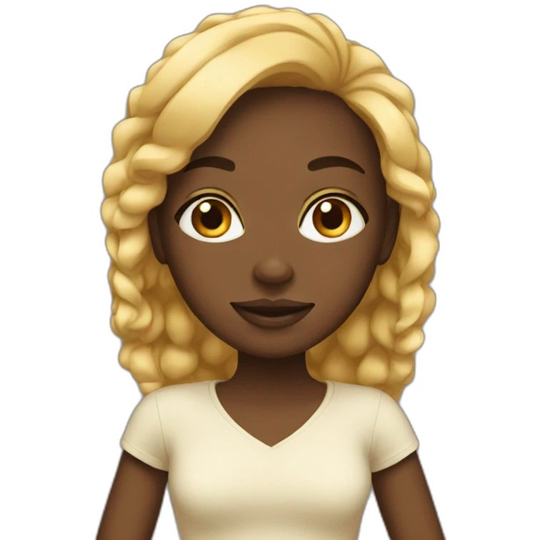 Black girl emoji