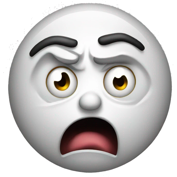 enraged sad confused face emoji