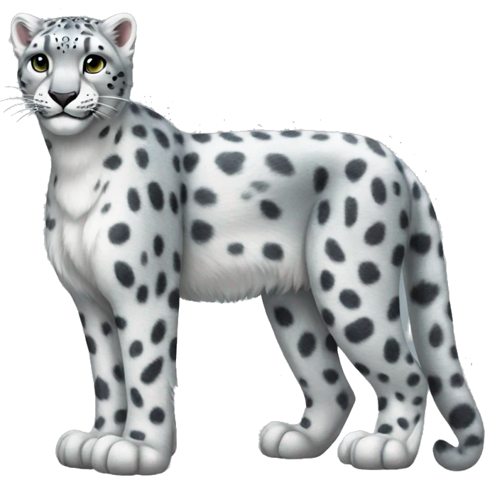 snow leopard full body emoji