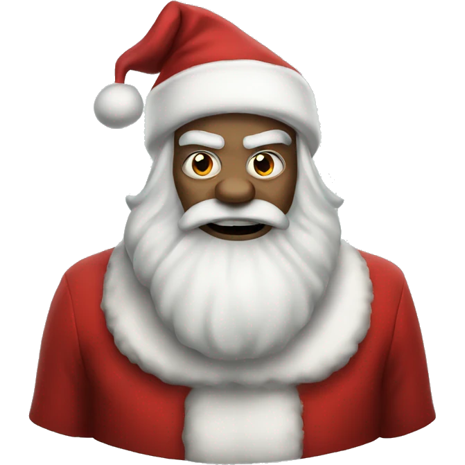 evil santa clause emoji