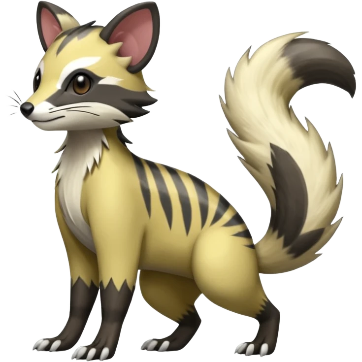Civet-Electrike-Manectric-Genet-Furret-Fakemon-Pokémon-fusion-creature  emoji