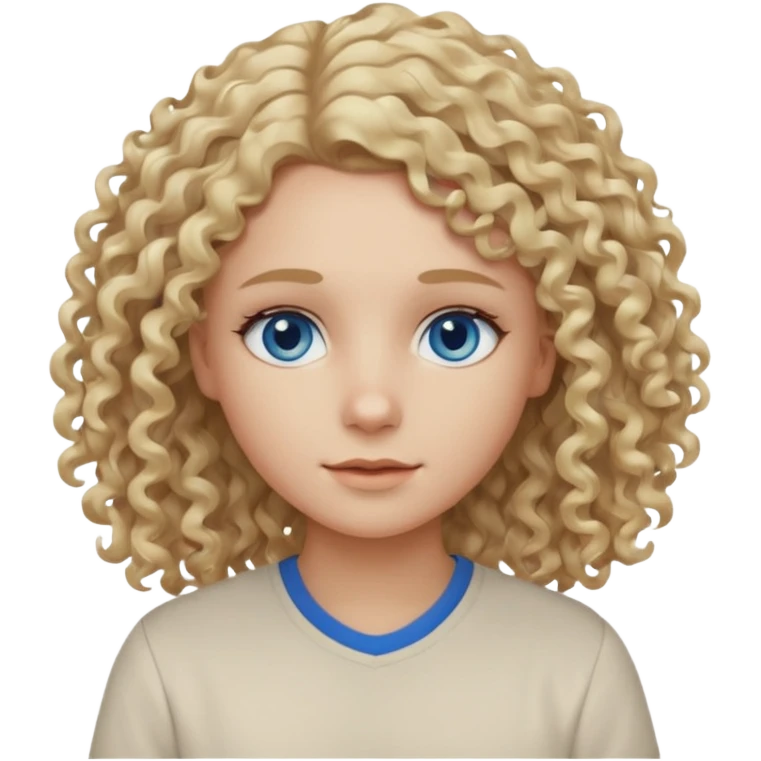 Curly blond blue eyes. Long hair cool beige blond. Longer hair beige ash blonde emoji