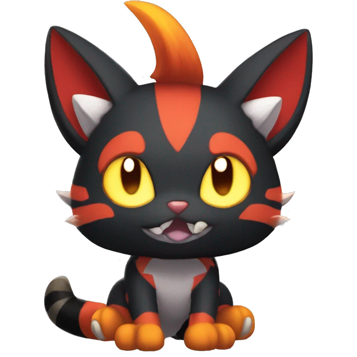 Litten Torracat Incineroar Fakemon emoji