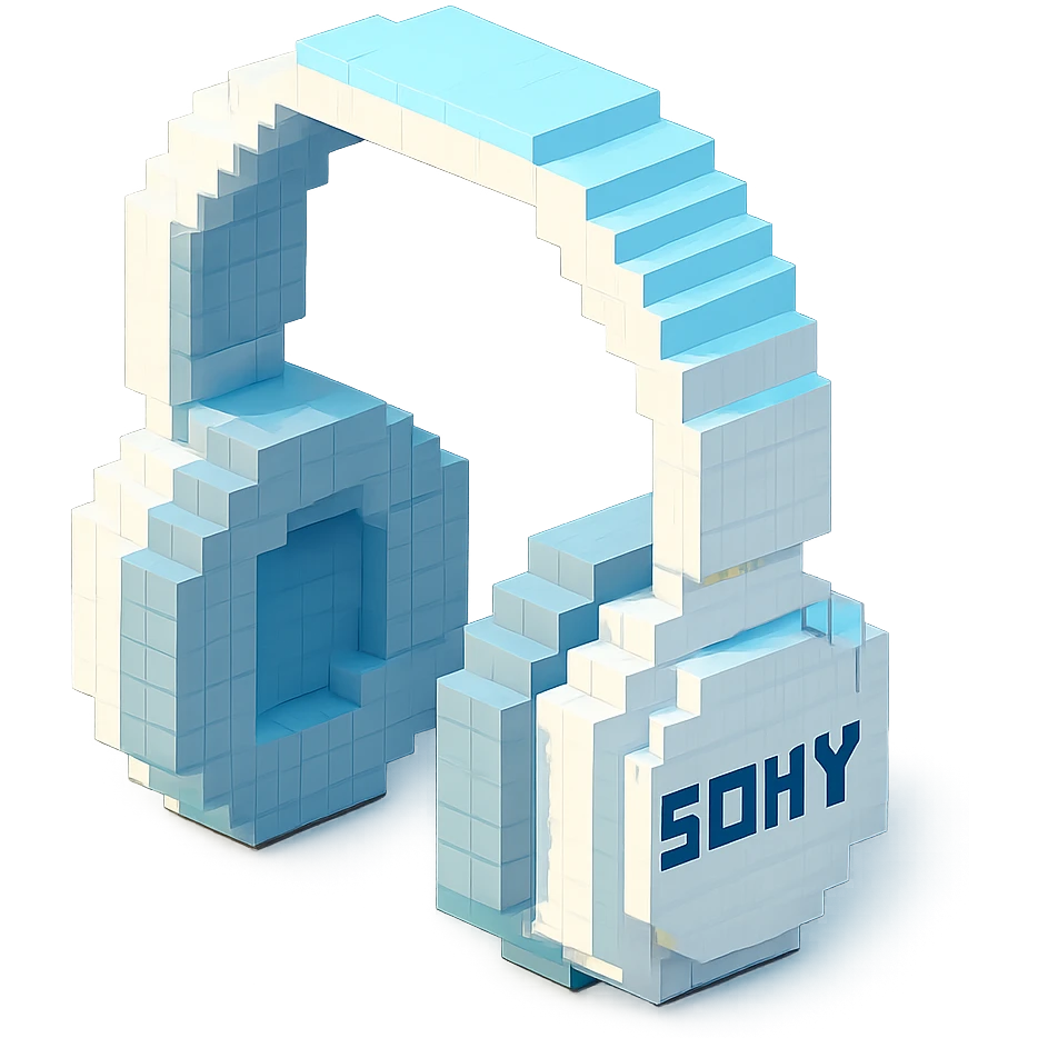 full-size white Sony headphones emoji