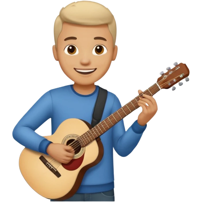 man holding guitar emoji