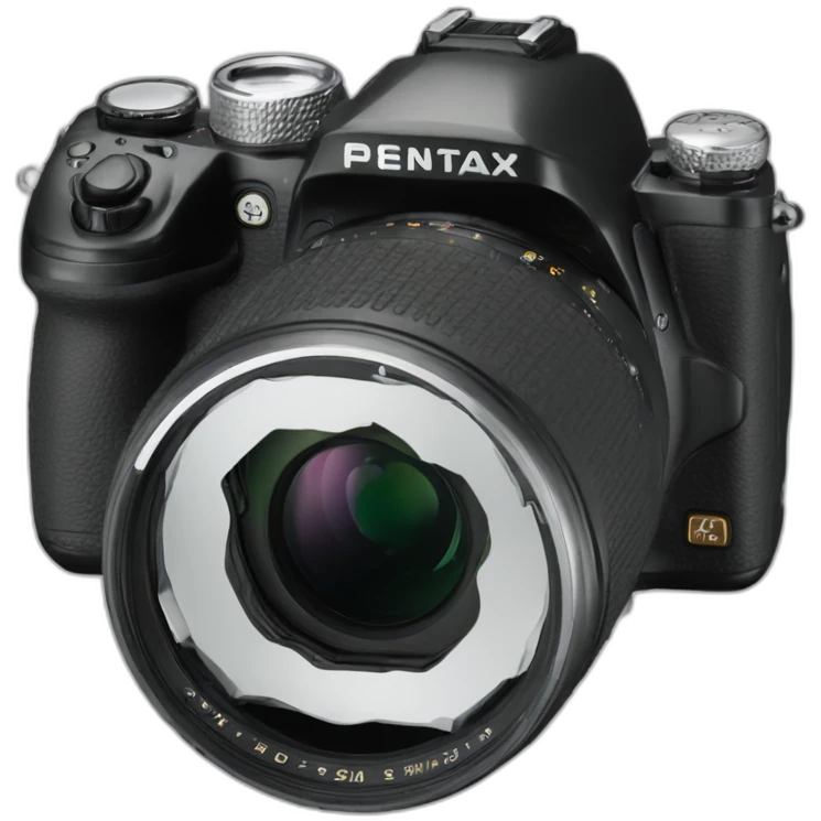 silver pentax K-3 with silver DA 70 emoji
