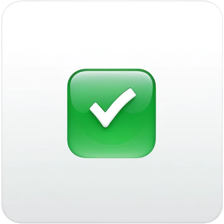check mark with a square around it emoji