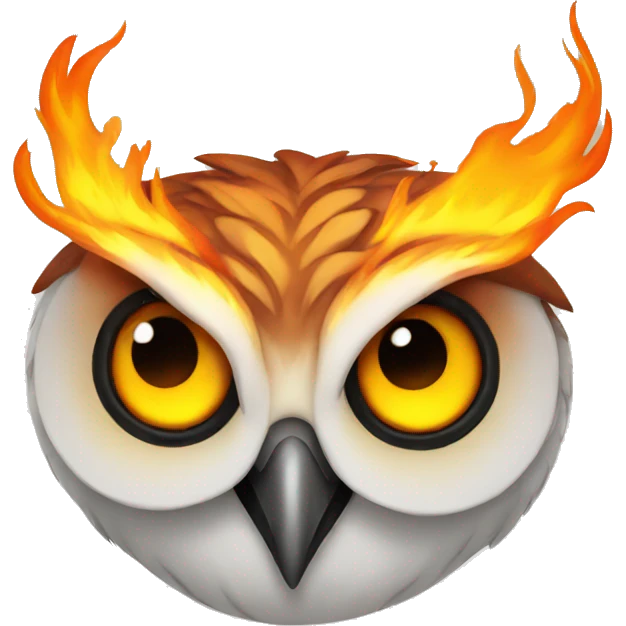 flaming owl emoji