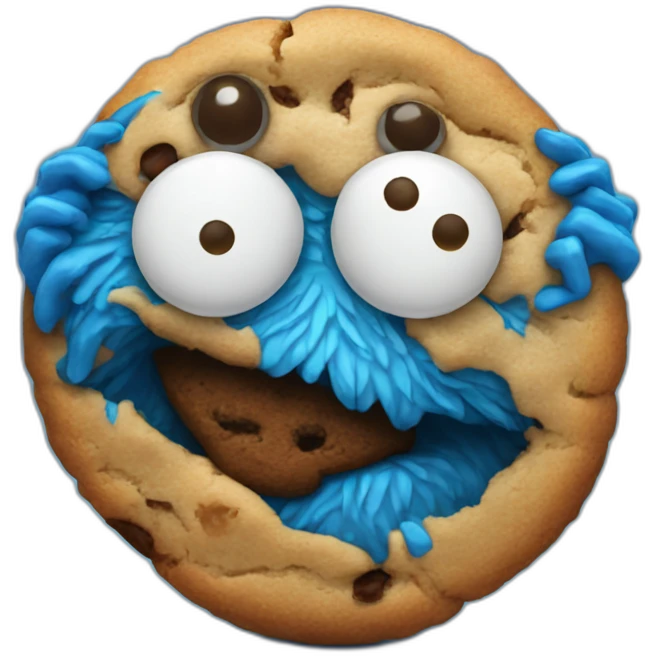 Cookie monster emoji