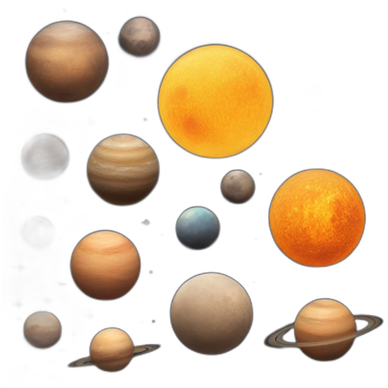 Ring planet earth's moons emoji