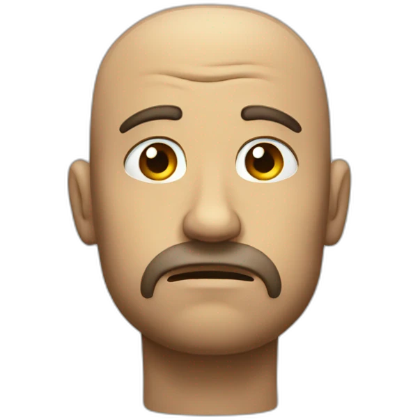 A very sad man emoji