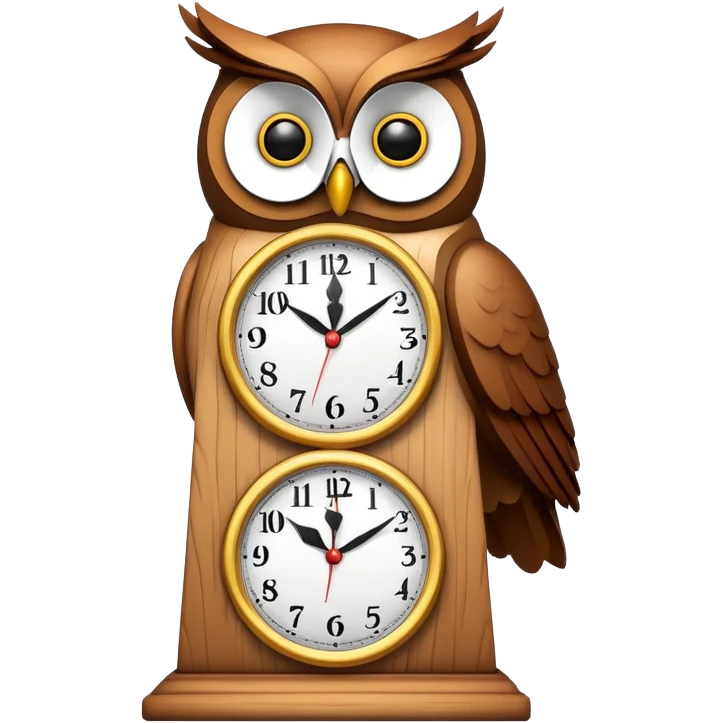 🕰️🦉🎶🪵 emoji