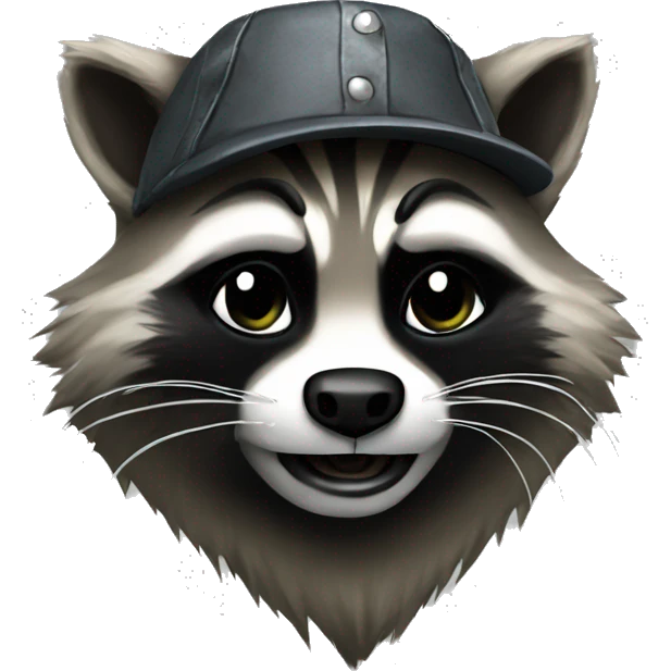 Heavy metal raccoon  emoji
