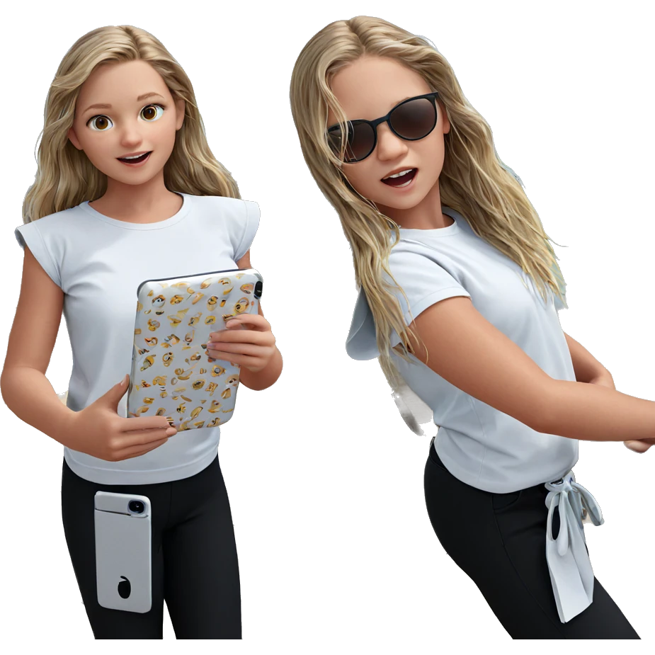girls at the beach day emoji